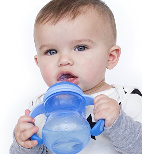 Book Cover Nuby Non-Drip 3-Stage Wide Neck Bottle to Cup, 8 Ounce, Colors May Vary