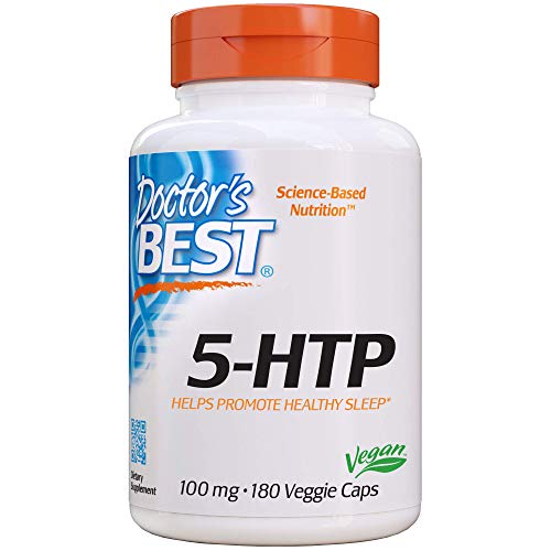 Book Cover Doctor's Best 5-HTP Capsules, 100 mg, 180-Count