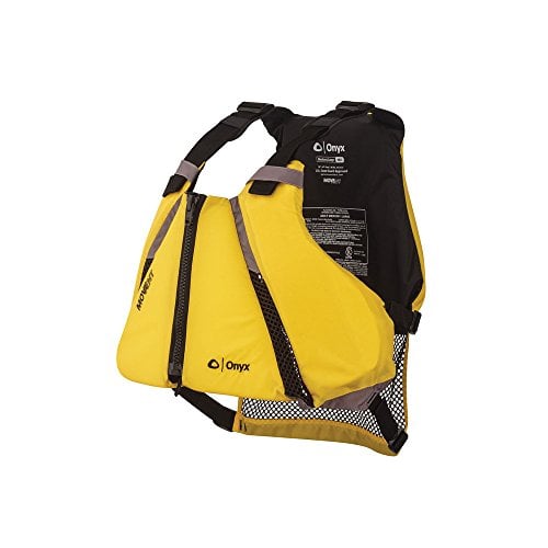 Book Cover ONYX MoveVent Curve Paddle Sports Life Vest, Yellow, Medium/Large