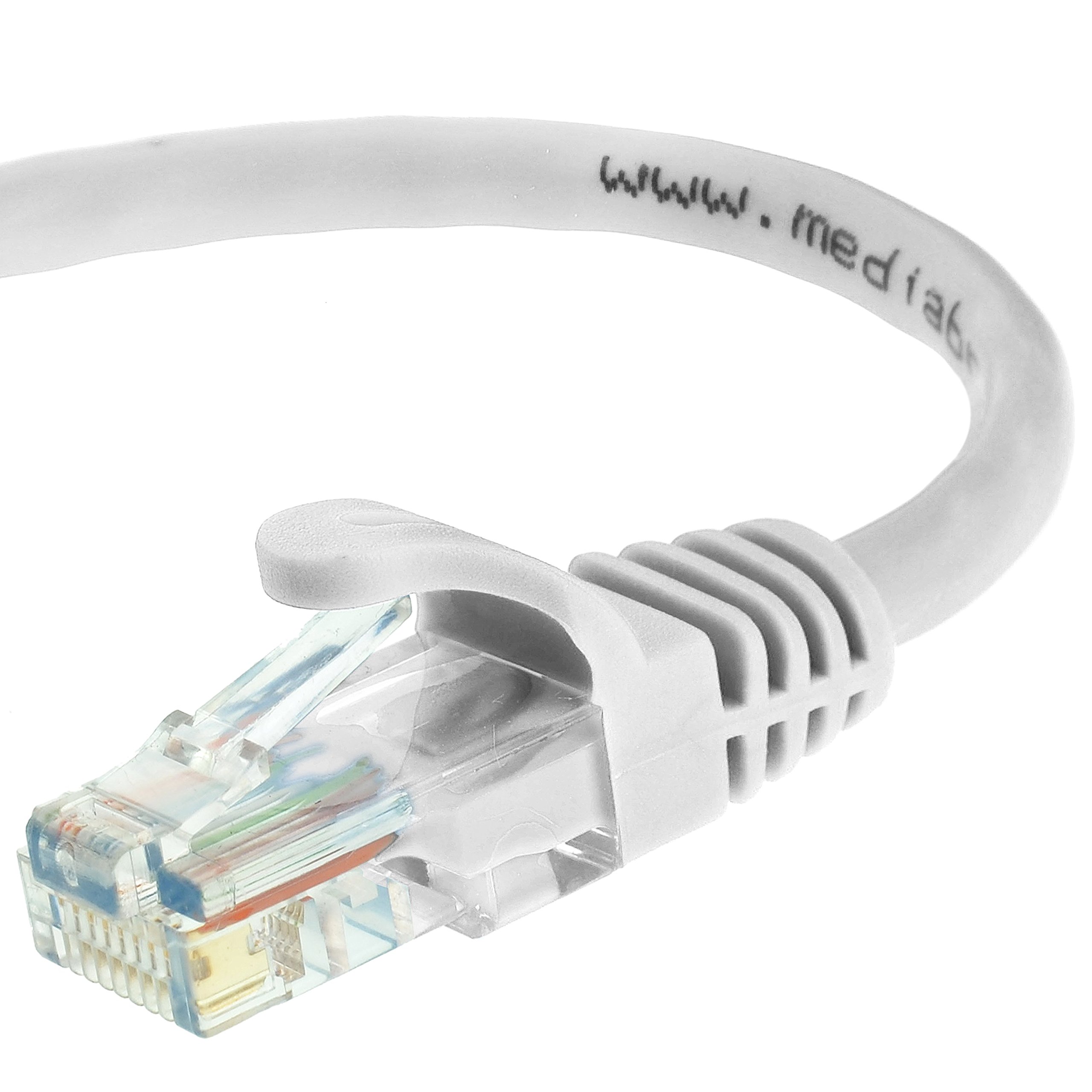 Book Cover Mediabridge™ Ethernet Cable (15 Feet) - Supports Cat6 / Cat5e / Cat5 Standards, 550MHz, 10Gbps - RJ45 Computer Networking Cord (Part# 31-299-15B)