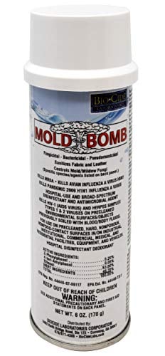 Book Cover Mold Bomb Fogger | Kills Mold, Mildew and Fungi in One Treatment | EPA Registered, Easy and Safe for Indoor Use | 1-6oz Can (1 treatment)
