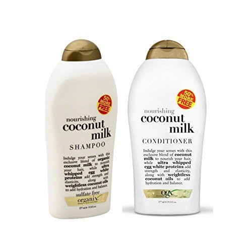 Book Cover Organix: Nourishing Coconut Milk Shampoo + Conditioner (Combo Pack) (19.5 OUNCE SET)