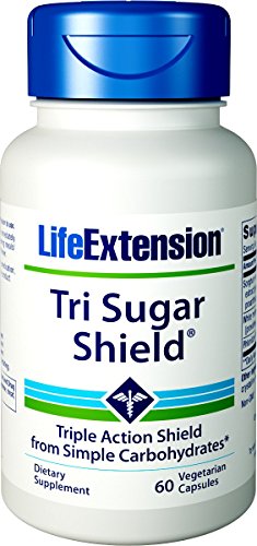 Book Cover Life Extension Tri Sugar Shield, 60 Vegetarian Capsules