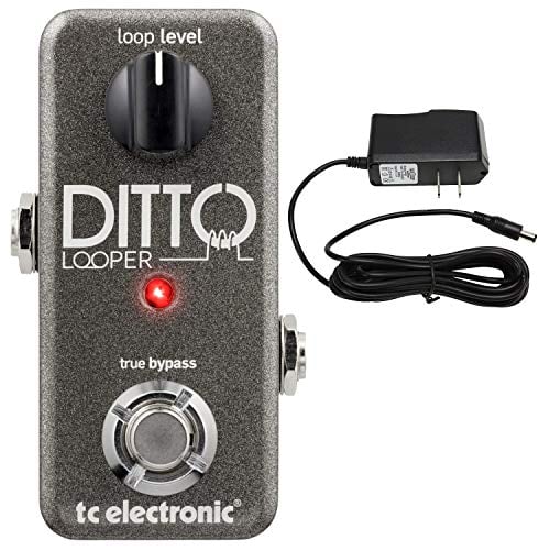 Book Cover TC Electronics Ditto Looper Effects Pedal with ac power adapter