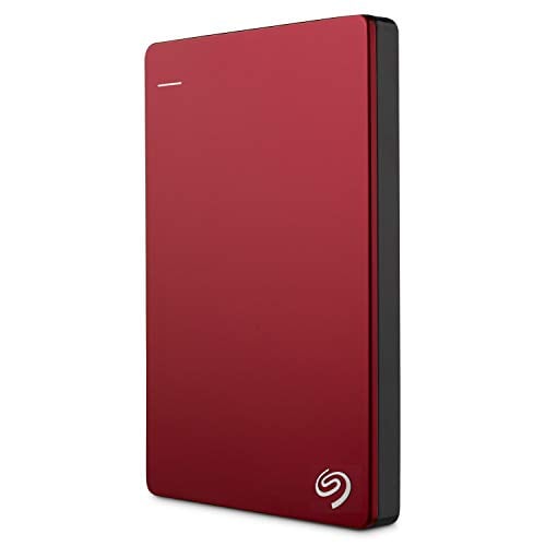 Book Cover Seagate Backup Plus Slim 2TB Portable External Hard Drive USB 3.0, Red (STDR2000103)