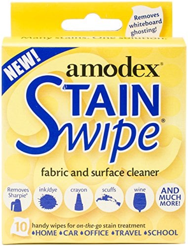 Book Cover Amodex 10029 Stain Swipe Surface Cleaner Towelettes 10/Pkg, Оne Расk