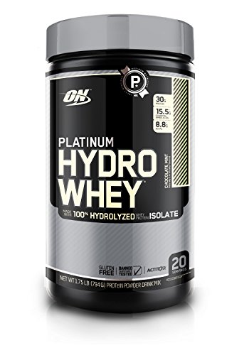 Book Cover OPTIMUM NUTRITION Platinum Hydrowhey Protein Powder, 100% Hydrolyzed Whey Protein Isolate Powder, Flavor: Chocolate Mint, 1.75 Pounds