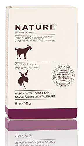 Book Cover Nature by Canus, Fresh Goat's Milk Vegetable-Based Soap Bar, Original Formula