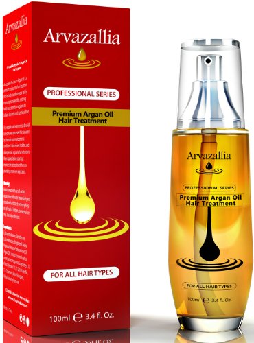 Book Cover Argan Oil for Hair Treatment By Arvazallia Leave in Treatment & Conditioner