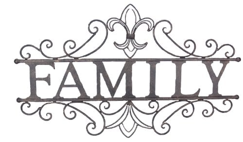 Book Cover Young's Inc. Metal Family Wall Sign - 24
