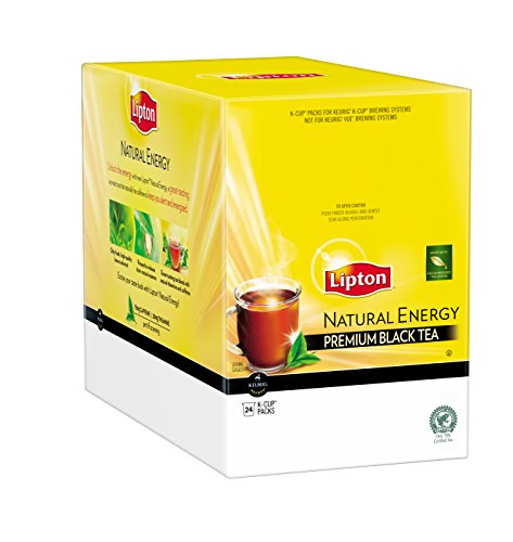 Book Cover Lipton K-Cups, Natural Energy Premium Black Tea 24 ct