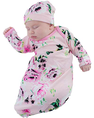 Book Cover Baby Be Mine Newborn Gown and Hat Set Layette Romper Coming Home Outfit