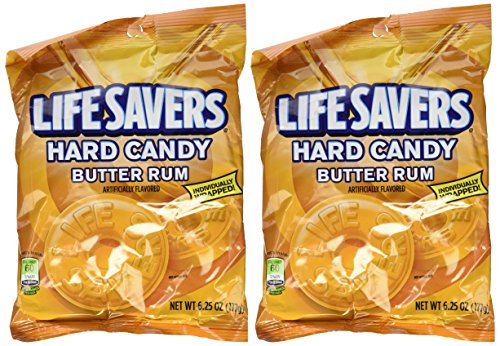 Book Cover LifeSavers Candy, Individually Wrapped, Butter Rum - 6.25 oz (2 pack)