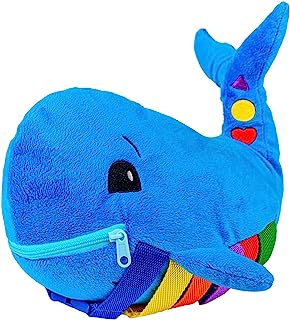 Book Cover Buckle Toys - Blu Whale