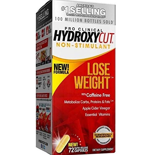 Book Cover Hydroxycut Pro Clinical, America's Number 1 Selling Weight Loss Brand, Weight Loss Supplement 72 Caplets