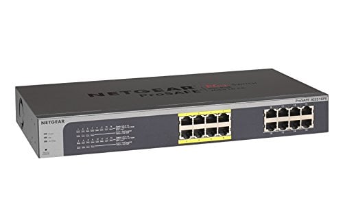 Book Cover NETGEAR 16-Port PoE Gigabit Ethernet Plus Switch (JGS516PE) - Managed, with 8 x PoE @ 85W, Desktop or Rackmount, and Limited Lifetime Protection