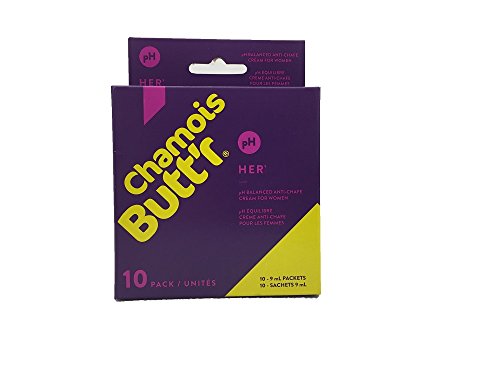 Book Cover Chamois Butt'r Her' Anti-Chafe Cream, 10-pack of 9mL packets
