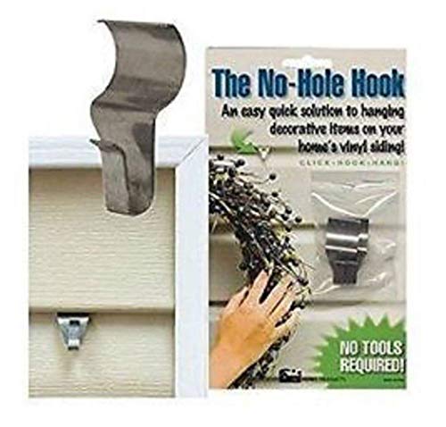 Book Cover No-Hole Hooks Vinyl Siding Hangers - Low Profile- 4PK by No-Hole Hooks