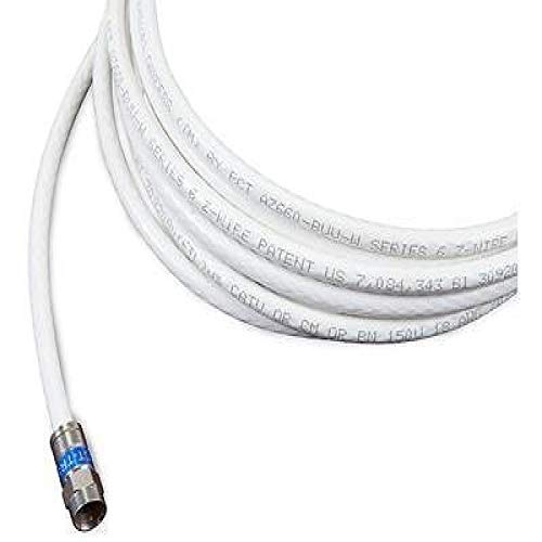 Book Cover Channel Master 9 Foot RG6 Digital Coaxial Cable with Premium Compression Connectors (White)