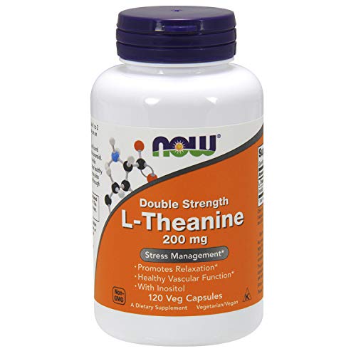 Book Cover NOW® Foods L-Theanine, 200 mg, 120 Veg Caps