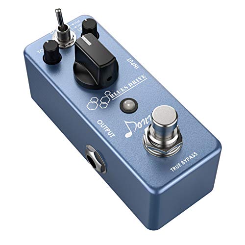 Book Cover Donner Overdrive Guitar Pedal, Blues Drive Vintage Overdrive Effect Warm/Hot Modes True Bypass