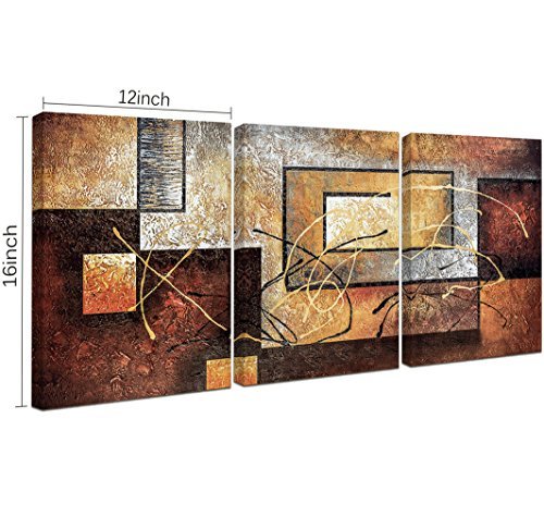 Book Cover Phoenix Decor-Abstract Canvas Wall Art Paintings on Canvas for Wall Decoration Modern Painting Wall Decor Stretched and Framed Ready to Hang 3 Piece Canvas Art