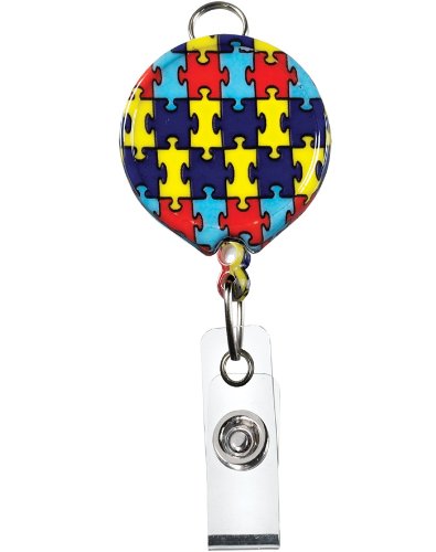 Book Cover NCD Medical/Prestige Medical S13-AUT Retractable ID Holder with Autism Design
