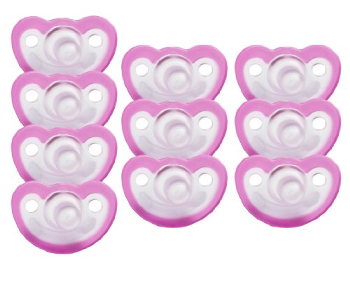 Book Cover JollyPop 0-3 Months Pacifier 10 Pack Unscented - Pink