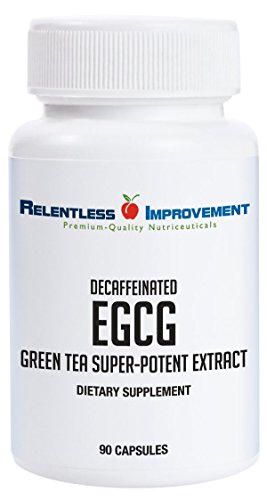 Book Cover Relentless Improvement EGCG Green Tea Extract 670mg Extract Per Capsule Standardized to 98%+Polyphenols 60% EgCG Very Low Caffeine No Stomach Upset