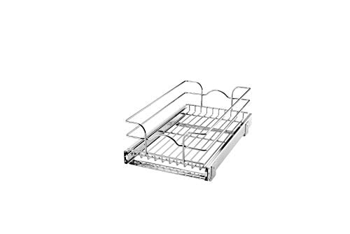 Book Cover Rev-A-Shelf - 5WB1-1220-CR - 12 in. W x 20 in. D Base Cabinet Pull-Out Chrome Wire Basket