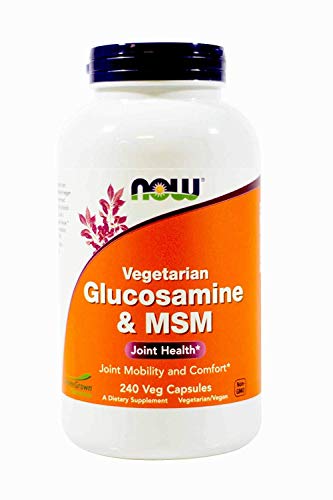 Book Cover NowFoods Vegetarian Glucosamine & MSM Joint Health 240 Veg Capsules