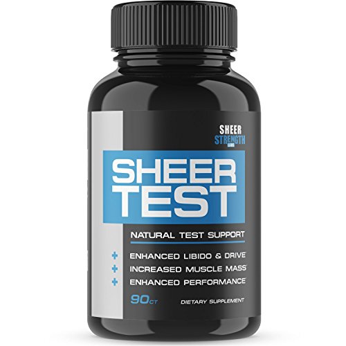 Book Cover Sheer Testosterone Booster for Men - Natural Supplement for Increasing Strength, Stamina, and Energy, 90 Testosterone Boosting Capsules, 30 Day Supply
