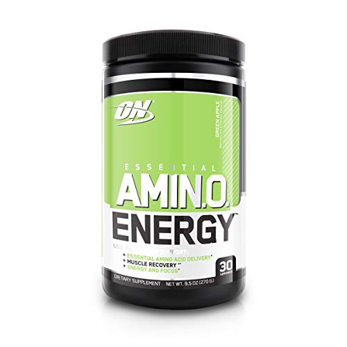 Book Cover Optimum Nutrition Amino Energy with Green Tea and Green Coffee Extract, Flavor: Green Apple, 30 Servings