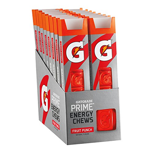 Book Cover Gatorade Prime Energy Chews, Fruit Punch (Pack of 16)