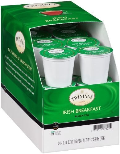 Book Cover Twinings Irish Breakfast Tea K-Cups, 48 Count