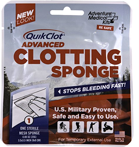 Book Cover Adventure Medical Kits QuikClot First Aid Advanced Clotting Sponge, 25g