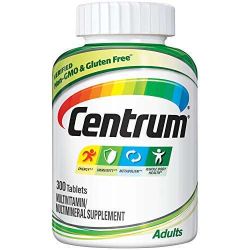 Book Cover Centrum Adult (300 Count) Complete Multivitamin / Multimineral Supplement Tablet, Vitamin D3, B Vitamins, Iron, Antioxidants