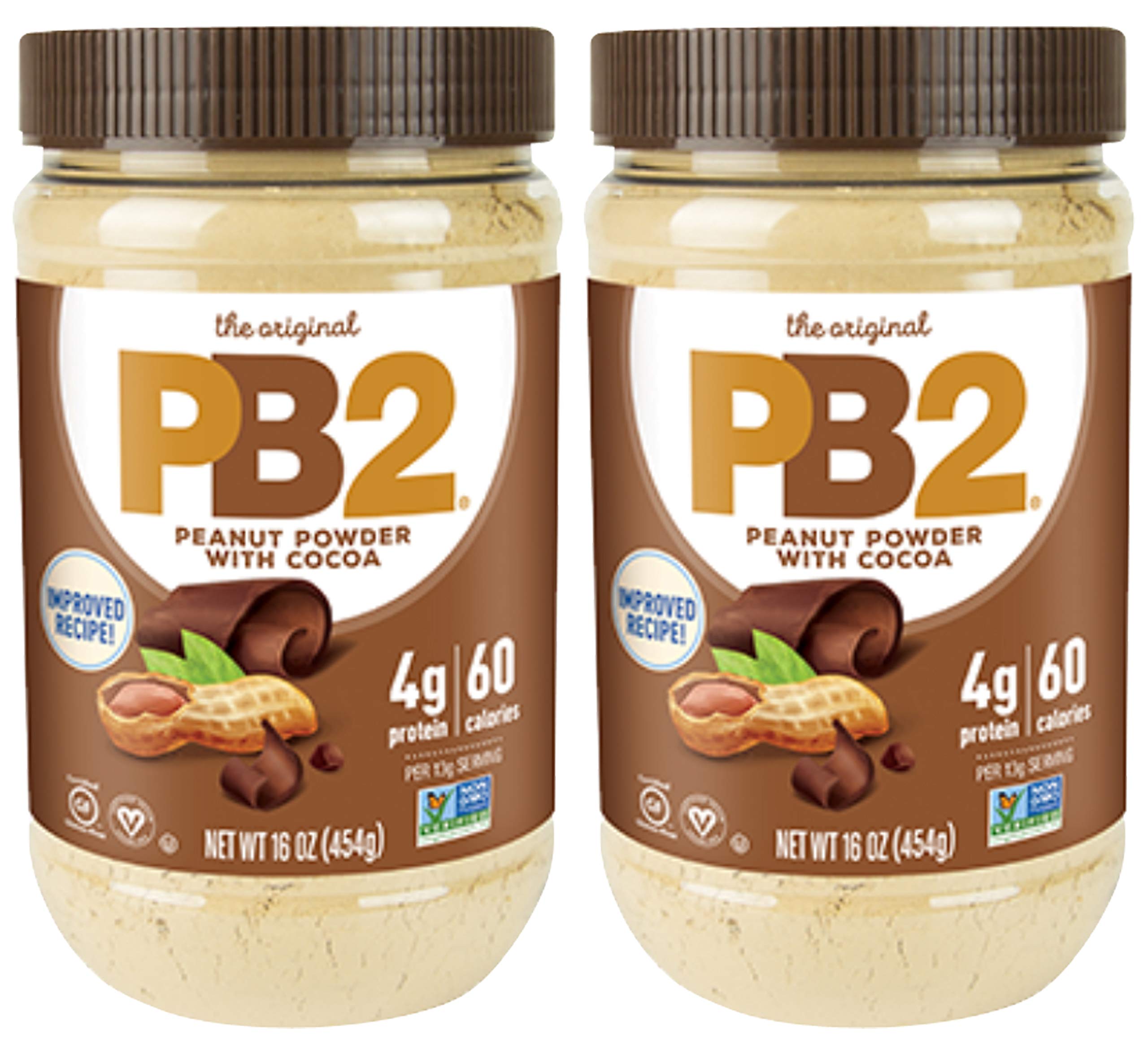 Book Cover PB2 Powdered Peanut Butter with Cocoa Bundle, 16 oz (2 pack) Cocoa 1 Pound (Pack of 2)