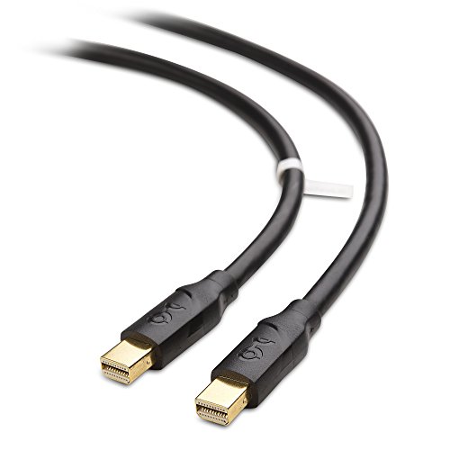 Book Cover Cable Matters 4K Mini DisplayPort to Mini DisplayPort Cable in Black 6 Feet - Not a Replacement for Thunderbolt Cable, Not Compatible with iMac, Not Support Target Display Mode