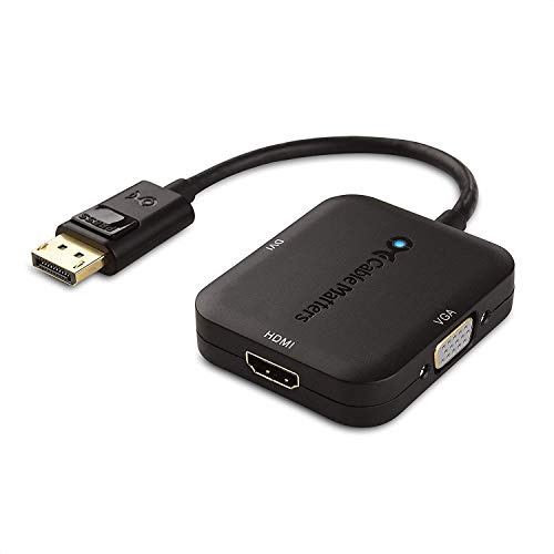 Book Cover Cable Matters DisplayPort to HDMI Adapter with VGA and DVI 3-in-1 Adapter - Supporting 4K Resolution via HDMI