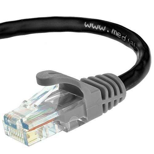 Book Cover Mediabridge Ethernet Cable (15 Feet) - Supports Cat6/5e/5, 550MHz, 10Gbps - RJ45 Cord (Part# 31-699-15B )