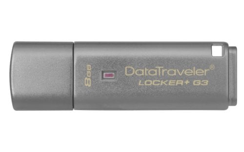 Book Cover Kingston Digital 8GB Data Traveler Locker + G3, USB 3.0 with Personal Data Security & Automatic Cloud Backup
