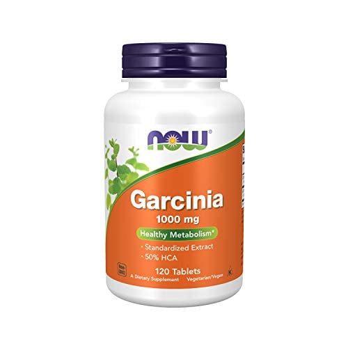 Book Cover NOW Supplements, Garcinia (Garcinia Cambogia) 1,000 mg, Healthy Metabolism*, 120 Tablets