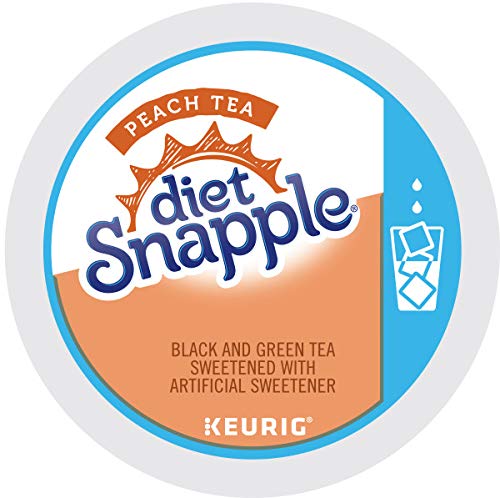 Book Cover Snapple Diet Iced Tea, Peach, 22 Count Net Wt. 3.1 oz