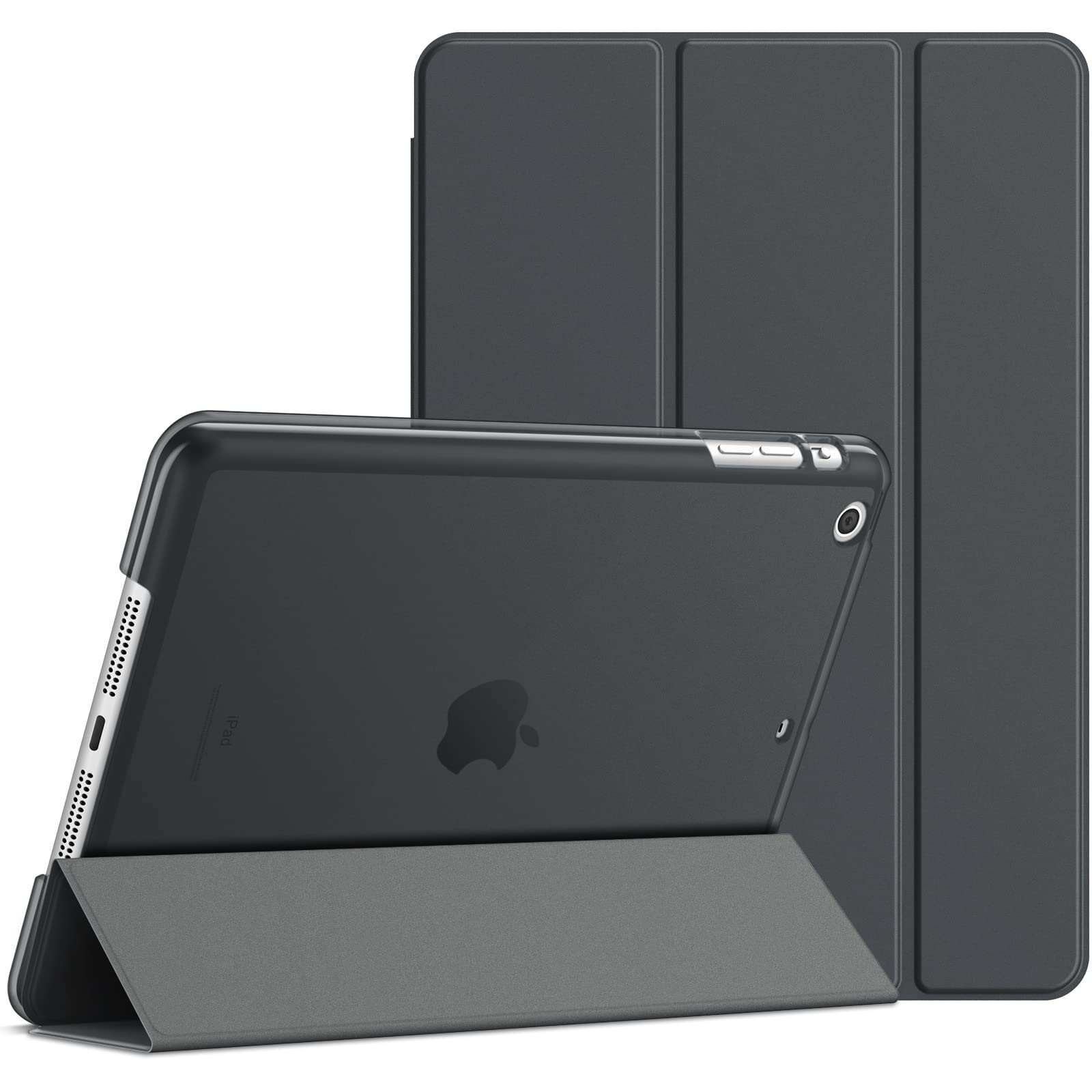 Book Cover JETech Case for iPad Mini 1 2 3 (NOT for iPad Mini 4), Smart Cover with Auto Sleep/Wake, Dark Grey
