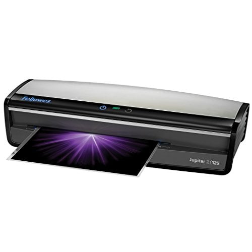 Book Cover Fellowes Laminator  Jupiter 2 125, Rapid 1 Minute Warm-up Laminating Machine, with Laminating Pouches Kit (5734101)