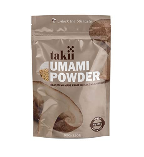 Book Cover Takii Umami Powder, Made from Shiitake Mushrooms, Add Instant Flavor and Depth to All Your Favorite Dishes (1 Pack - 3.5 Ounce Pouch)
