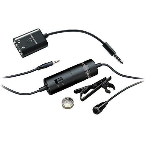 Book Cover Audio-Technica ATR-3350IS Omnidirectional Condenser Lavalier Mic with Smartphone Adapter