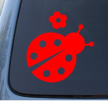 Book Cover LADYBUG - Lady Bug - Car, Truck, Notebook, Vinyl Decal Sticker #1094 | Vinyl Color: Red