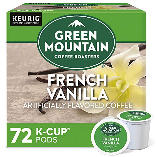 Book Cover Green Mountain Coffee Roasters French Vanilla, Single-Serve Keurig K-Cup Pods, Flavored Light Roast Coffee, 72 Count